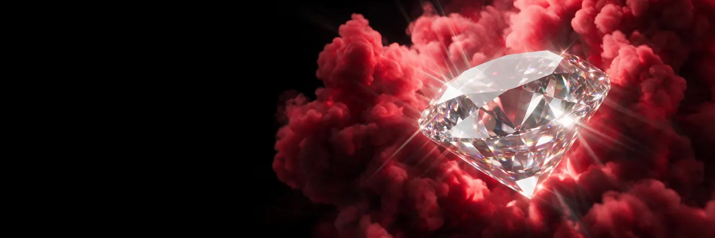 Diamond representing premium visual quality